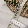 2.5cm Semiredondo Forma de U Hueco Pequeño Encaje de Cinta Fragante Accesorios Borde de Ropa Decoración Equipaje Cortina Encaje