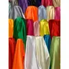 Tela satinada / Color liso seda traje antiguo Hanfu traje Tang Qipao ropa formal forro tela de satén de seda material