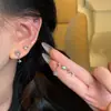 Set de Exquisitos Pendientes de Estrella Corazón de Zirconia para Mujer, Estilo Fresco, Versátiles, de Gama Alta, Pendientes Elegantes, Joyería para Orejas al por Mayor