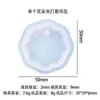 Molde para Colgante DIY de Joyería de Resina, Resistente a Roturas, Fácil de Desmoldar, No Requiere Pulido, Molde de Silicona con Superficie de Espejo