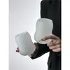 Estilo Ins Textura Mate Taza Calabaza de Aspecto Elevado Taza de Café Taza para Bebidas Frías de Té con Leche Diseño de Nicho Taza para Bebidas