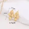 Pendientes de Nácar Materiales DIY Monturas Vacías para Pendientes de Circonita Pendientes de Moda con Forma de Abanico, Flor de Cuatro Hojas y Forma de Lágrima con Base de Jade
