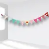Bandeira de decoração de festa de aniversário, bandeirola, layout de sala de aula de jardim de infância, janela, flor, rosto sorridente, bandeira de amor