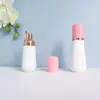 En stock botella cónica blanca de espuma de 60 ml, botella espumadora de PET para mousse de 100 ml, dispensador portátil de espuma facial