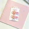 Pinzas de pelo coloridas de oso estilo coreano sin costuras que no dañan el cabello, lindas pinzas laterales de dibujos animados para niñas pequeñas, pinzas de cocodrilo coloridas, accesorios para el cabello