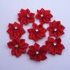 Acessórios feitos à mão DIY 3cm flor de diamante de nove ângulos fita de tecido adorno de cabeça acessórios de cabelo roupas sapatos e chapéus flores decorativas