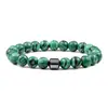 Europa y Estados Unidos transfronterizo más vendido piedra natural piedra volcánica piedra ojo de tigre pulsera de cuentas masculina imán pulsera magnética comercio exterior al por mayor