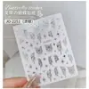 Tomoni Jelly Hielo Estéreo Pegatinas Transparentes para Uñas Estilo Maduro Ligero Popular de Gama Alta Pegatinas para Uñas Joyería de Estrella Sueño Mariposa