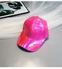 Hip hop Hip Hop Hip Hop gorra hombres escenario calle gorra de béisbol Mujeres espejo brillante cuero visera color invertido protección solar Gorra para las Cuatro Estaciones