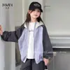 Abrigo para Niña YOJIA Primavera y Otoño 2026 Nueva Moda Estilo Coreano Sudadera con Capucha para Niños Ropa Fina de Otoño para Niños