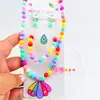 Estilo Océano Collar de Conchas para Niños Caracola Estrella de Mar Elemento Marino Sirena Niña Disfraz Joyería a Juego Princesa