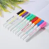 Caneta Marcadora Glitter Válvula Tinta Glitter Cor para Pintura Graffiti Estudante Marca-texto