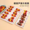 Caixa de exposição de espinheiros-alvar com cobertura de açúcar bandeja de frutas bandeja de exposição de espinheiros-alvar com cobertura de açúcar mini balcão antiaderente balcão comercial exposição