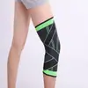Atacado do Fabricante Joelheiras Esportivas para Homens e Mulheres, Mangas Elásticas de Nylon para Pernas para Ciclismo e Corrida, Proteção de Joelho para Basquete e Pular Corda, Antiderrapante