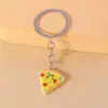 Llavero Creativo de Moda Transfronterizo Comida Falsa Llavero Creativo de Pizza Colgante para Bolso