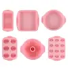 Forma de Silicone para Bolo de Chiffon Francês Transfronteiriça Conjunto de Assar de Silicone Grau Alimentício Cozinha Multiespecificação Forma de Assar Atacado