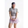 Falda Ultra Corta Rumeng para Mujer, Estilo Chica Dulce de Verano, Adelgazante, para Yoga, Running, Secado Rápido, Plisada, Anti-Exposición para Deportes al Aire Libre