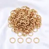 Acessórios de Argola Aberta para Chaveiro King Artesanal DIY Pingente para Corrente de Celular Conector de Chaveiro de Miçangas Perler Retenção de Cor Dourada 18K Argola Aberta