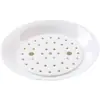 Plato Escurridor para Dumplings de Porcelana Fina, Plato Doble Capa con Drenaje de Agua, Plato Multifuncional para Frutas, Plato de Cerámica, Plato para Dumplings al Vapor