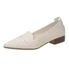 Zapatos casuales de punta en stock en Amazon, nuevos de otoño 2026, estilo vintage, tacón bajo, para mujer, suela suave, zapatos profesionales