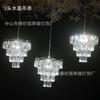 Nuevos Accesorios de Boda Candelabro de Cristal Electrochapado en Hierro Tira de Hielo Luminosa Guía de Camino Auditorio de Boda Escenario Área de Bienvenida Adornos