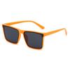 Óculos de Sol Casuais Masculinos Estilo Coreano Óculos de Sol Quadrados Vintage Fashionáveis Tom Vibrante Mesmo Estilo Óculos Estilo Street Shot Tendência