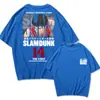 Camiseta de verano SLAM Dunk para hombre No. 14 Mitsui SLAM top suelto estampado creativo de comercio exterior Cuello redondo