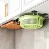 Estante de Almacenamiento de Acero Inoxidable, Estante sin Perforaciones para Tapas de Ollas Montado en la Pared, Estante para Tabla de Cortar debajo del Gabinete, Estante para Esponjas, Gancho para Estante de Almacenamiento de Lavabo