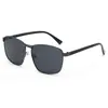 Óculos de Sol Metálicos Estilo Novo Business Casual Óculos de Sol Europeus e Americanos Transfronteiriços para Dirigir e Proteção UV para Homens