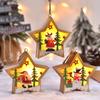 Natal Nova decoração LED luminoso pingente da árvore de Natal Papai Noel boneco de neve noite luz luz pingente decoração pingente
