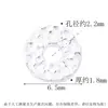 Prata Esterlina S925 Padrão Martelo de Meteorito Redondo Pequeno Espaçador Retrô Antigo DIY Acessórios de Miçangas Espaçadoras para Joias de Corda Feitas à Mão