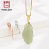 Fivela de pingente de prata esterlina 925 Clipe simples antigo elegante banhado a ouro 18K e fivela de prata fivela esmeralda fivela de jade fivela de buda