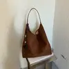 Design casual, estiloso, grande capacidade, ombro único 2026 moda popular nicho para o dia a dia simples retrô bolsa tote de ombro