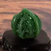 Ornamentos Sólidos Cor Jade Imitação de Noz Glaceado Cristalizado Manoplas para Exercício dos Dedos Massagem Suprimentos para Decoração de Escritório