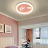 Luz de Techo para Habitación Infantil Dormitorio Tela Rosa Linda Iluminación para Habitación de Niña LED de Espectro Completo Protección Ocular Hierro