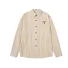 Magic Bear 2026 Otoño Nueva Camisa Rayada Retro Americana Manga Larga Camisa Jacquard Vintage Estilo Medieval