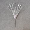 40 Belas Gramas de Pavão Branco Artificiais para Decoração de Fogos de Artifício de Casamento e Shopping, Orquídeas Borboleta, Grama Cebola Dopamina