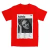 Camiseta Design de Álbum da Adele Camisetas Harajuku Manga Curta Algodão