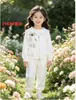 Vestido de Tirantes Blanco Liso Teñido Tie-Dye Estilo Étnico para Niños Vestido de Tirantes para Niñas Venta al por Mayor