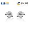 Aleación de Titanio F136 Bola de Conexión Rosca Externa Puente de Oreja Clavo de Oreja Adaptador Giratorio Activo Bidireccional Cuerpo de Bola Joyería para Body Piercing Accesorios
