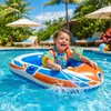 Caiaque inflável infantil, barco inflável espessado e resistente ao desgaste, barco de borracha para pesca e rafting, barco com almofada de ar para exterior, dobrável