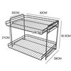Estante de Almacenamiento de Cocina Estante de Almacenamiento de Mesa Artefacto Doméstico Escritorio Multicapa Gabinete Partición en Capas Estante para Colocar Platos
