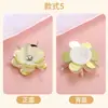 Botones de Perlas Hechos a Mano, Botones de Flor Decorativos de Alto Nivel para Ropa de Abrigo Europea y Americana, Perla Negra Dorada Fragante Pequeña Cosidos a Mano