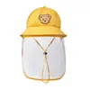 Cubierta Protectora Ins Primavera y Verano Niños Protección Solar Sombrero para Bebé Estilo K al Aire Libre Sombrero de Sol de Dibujos Animados Sombrero de Pescador para Bebé