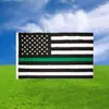 Bandera de EE. UU. a Rayas Rojas, Blancas y Negras Hecha a Medida Transfronteriza Amazon 90*150 Parche Walmart Tela Oxford Bandera de Policía