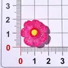 Patch de Flor de Margarida Transparente Perolada em Resina para Sapato Pingente Chaveiro Alça de Celular Decoração de Carro Grampo de Cabelo Acessório Decorativo