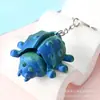 Múltiples Colgantes de Llavero de Animales Realistas Impresos en 3D, Figuras Modelo Articuladas Móviles de Oso y Zorro