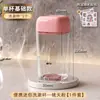 Set Portátil de Mini Taza para Enjuague Bucal Taza para Lavar de Viaje Taza de Almacenamiento para Cepillo de Dientes y Pasta de Dientes Transparente con Tapa Estilo Pareja