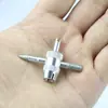Llave de núcleo de válvula cuatro en uno, llave de válvula, herramienta de inflado/desinflado de neumáticos para automóviles, vehículos eléctricos y bicicletas