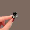 Pinza Pequeña de Garra con Lazo y Pedrería para Mujer 2026 Nuevo Estilo Pinza para el Pelo para Medio Recogido en la Parte Trasera de la Cabeza, Elegante Pinza de Tiburón Accesorio para el Cabello